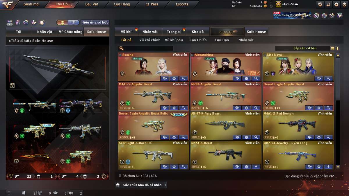 shop acc cf uy tin gia re